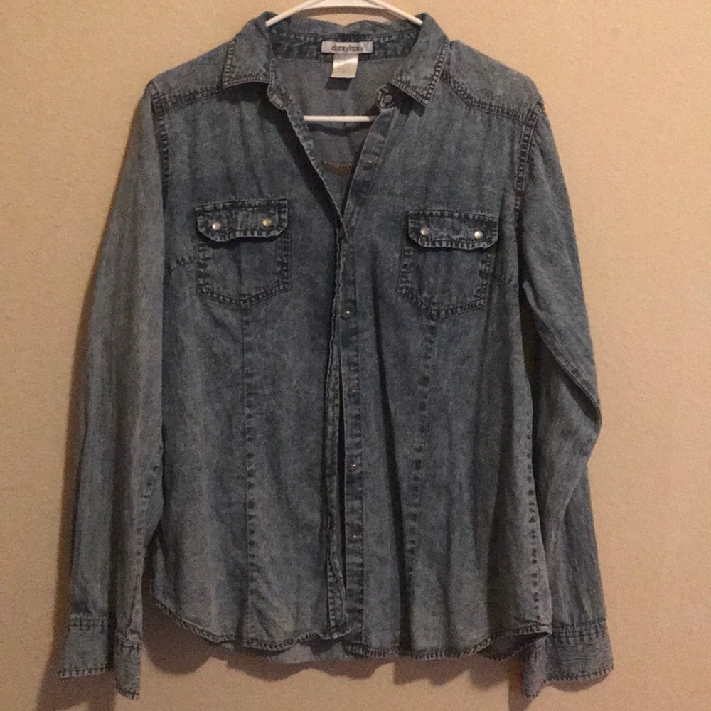 Denim button up